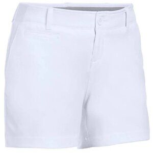 New with Tags UNDER ARMOUR UA Links Shorty White Women's Size 6